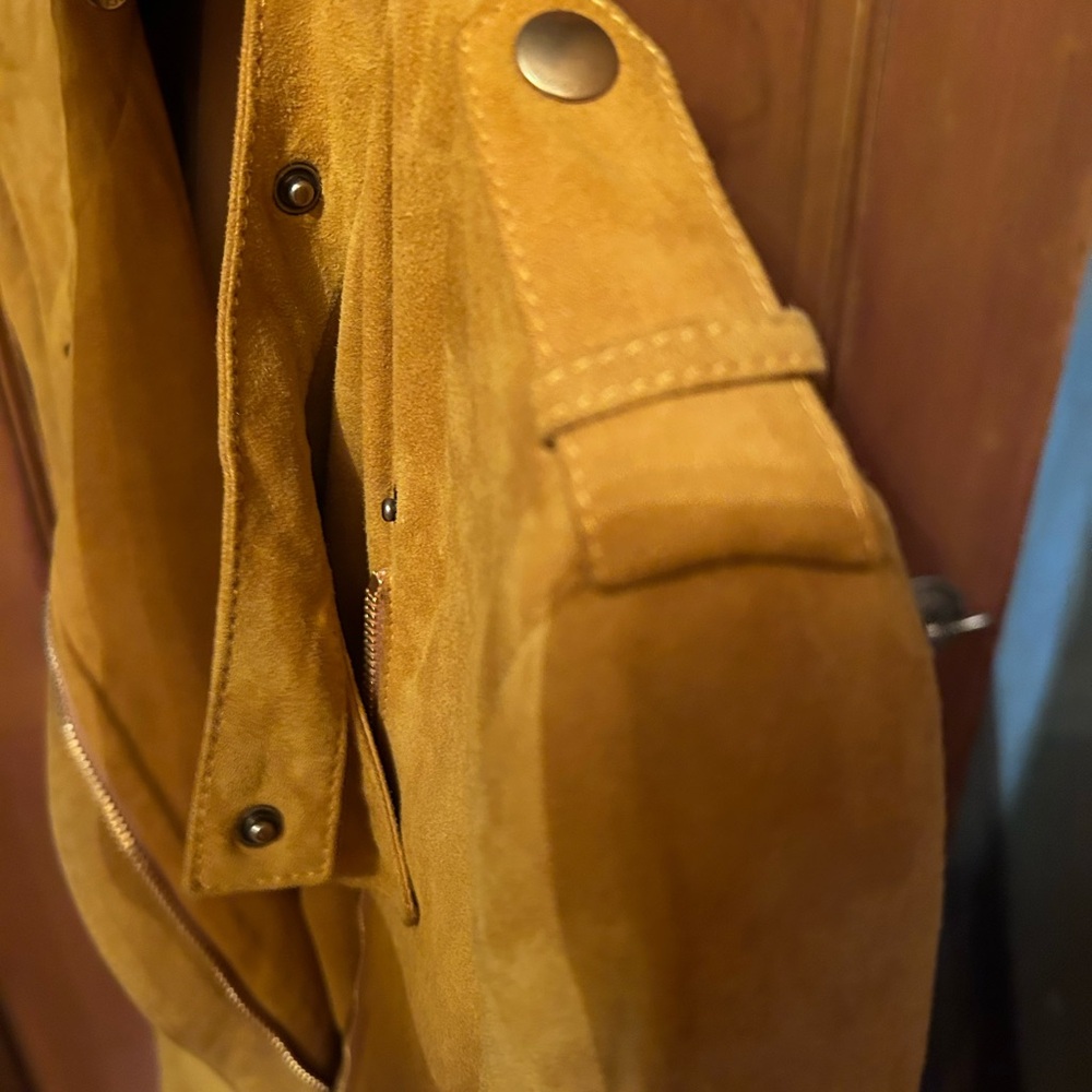 NEW Authentic GUCCI Orange-Brown SUEDE Belted Jacket EUR-... - Picture 9 of 11